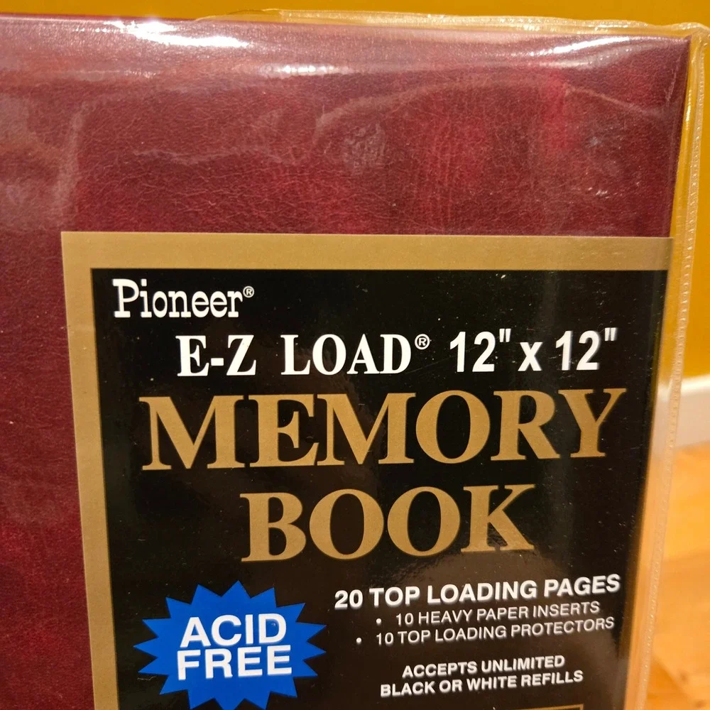 Pioneer Memory Book Scrapbook Album 12x12 Burgundy Expanding Spine 20 pages NEW